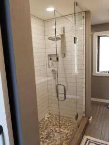 glass shower installation